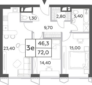 74,3 м², 2-комнатная квартира 37 645 284 ₽ - изображение 38