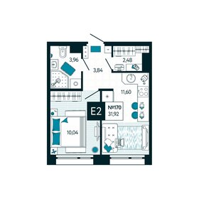 32 м², 1-комнатная квартира 3 700 000 ₽ - изображение 81