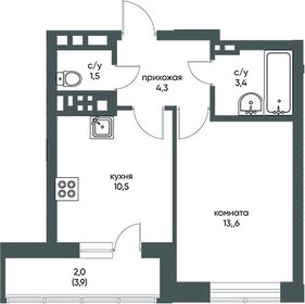 34 м², 1-комнатная квартира 5 000 000 ₽ - изображение 44