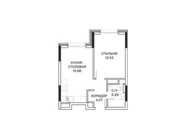 Квартира 35,9 м², 1-комнатные - изображение 1