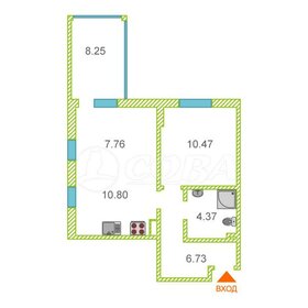 Квартира 48 м², 1-комнатная - изображение 1