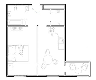 Квартира 53 м², 2-комнатная - изображение 2