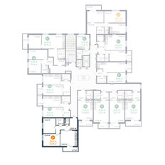 Квартира 59,5 м², 2-комнатные - изображение 2