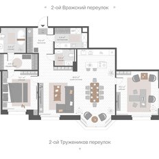 Квартира 111 м², 3-комнатная - изображение 3