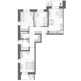 78,6 м², 3-комнатная квартира 10 200 000 ₽ - изображение 70