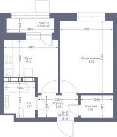 37 м², 1-комнатная квартира 8 909 770 ₽ - изображение 103