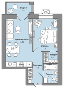 47 м², 2-комнатная квартира 5 957 644 ₽ - изображение 15