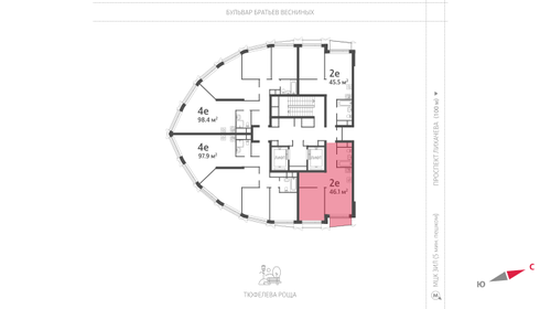 42 м², 2-комнатная квартира 24 500 000 ₽ - изображение 119