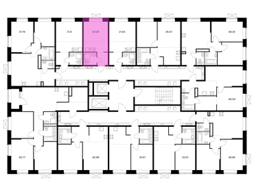 38 м², 1-комнатная квартира 2 500 ₽ в сутки - изображение 54
