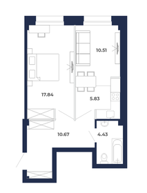 Квартира 49,3 м², 2-комнатная - изображение 1