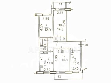 108 м², 3-комнатная квартира 12 500 000 ₽ - изображение 46