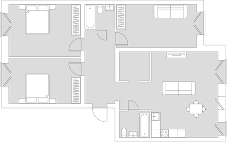 96 м², 3-комнатная квартира 8 000 000 ₽ - изображение 51