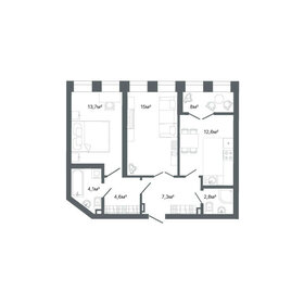 70,6 м², 2-комнатная квартира 11 360 000 ₽ - изображение 60