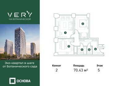 70,6 м², 2-комнатная квартира 30 971 450 ₽ - изображение 21