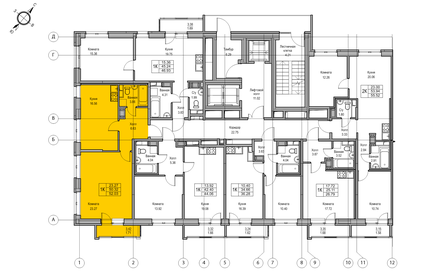 47,5 м², 1-комнатные апартаменты 13 490 000 ₽ - изображение 123