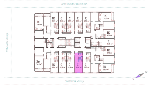 Квартира 21,9 м², студия - изображение 2