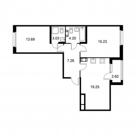 64,8 м², 2-комнатная квартира 9 842 000 ₽ - изображение 44