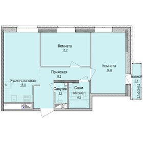 58,6 м², 2-комнатная квартира 4 640 000 ₽ - изображение 58