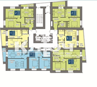 56 м², 2-комнатная квартира 5 936 000 ₽ - изображение 45