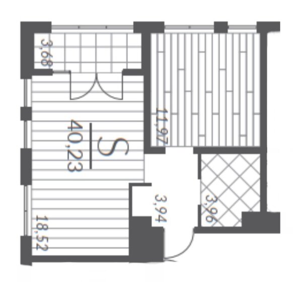 40,2 м², 1-комнатная квартира 4 050 000 ₽ - изображение 1