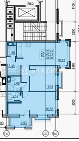 Квартира 63,2 м², 2-комнатная - изображение 1