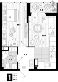 103,8 м², 1-комнатная квартира 12 673 000 ₽ - изображение 82