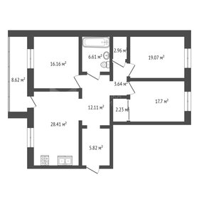 Квартира 119 м², 3-комнатная - изображение 1