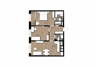 65 м², 2-комнатная квартира 8 150 000 ₽ - изображение 20