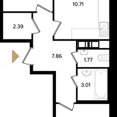 Квартира 56,5 м², 2-комнатная - изображение 3