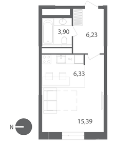 31,9 м², квартира-студия 4 522 700 ₽ - изображение 15