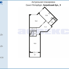 Квартира 69,3 м², 2-комнатная - изображение 3