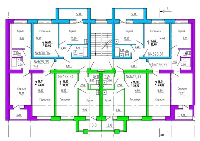 36 м², 1-комнатная квартира 3 070 000 ₽ - изображение 56