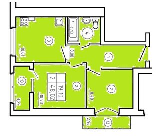 55 м², 3-комнатная квартира 4 350 000 ₽ - изображение 80