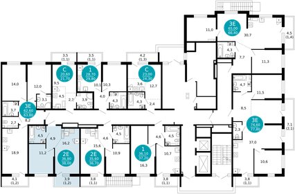 37,9 м², 1-комнатная квартира 15 325 049 ₽ - изображение 36