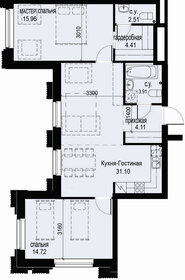 80,5 м², 2-комнатная квартира 26 900 000 ₽ - изображение 7