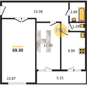 73 м², 3-комнатная квартира 6 300 000 ₽ - изображение 127