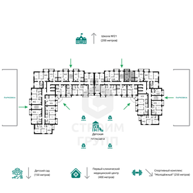 41,2 м², 1-комнатная квартира 4 074 600 ₽ - изображение 43