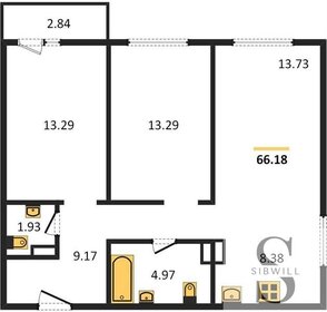 58 м², 3-комнатная квартира 4 190 000 ₽ - изображение 61