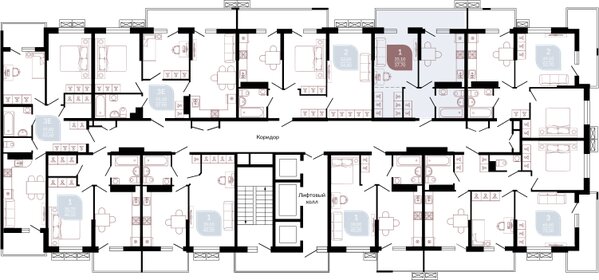 35,7 м², 1-комнатная квартира 5 100 000 ₽ - изображение 72