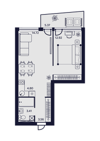 126,5 м², 6-комнатные апартаменты 12 400 000 ₽ - изображение 40