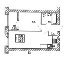 Квартира 38 м², 2-комнатная - изображение 3