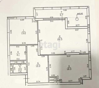 Квартира 88,3 м², 3-комнатная - изображение 1