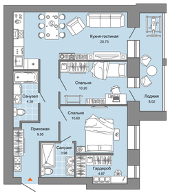 72 м², 3-комнатная квартира 7 582 454 ₽ - изображение 26