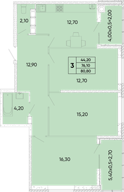 80,7 м², 3-комнатная квартира 8 513 850 ₽ - изображение 44