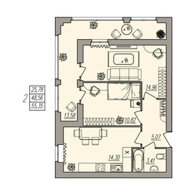 67 м², 2-комнатная квартира 6 970 000 ₽ - изображение 46