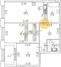 Квартира 65,2 м², 2-комнатная - изображение 1