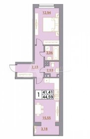 Квартира 44,6 м², 2-комнатная - изображение 5