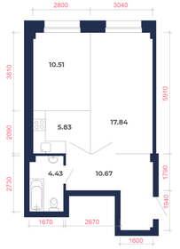 Квартира 49,3 м², 2-комнатная - изображение 3