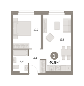 42,8 м², 2-комнатная квартира 7 900 000 ₽ - изображение 83