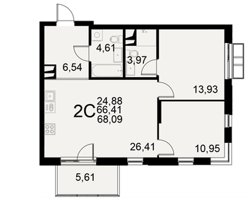83,2 м², 3-комнатная квартира 9 200 000 ₽ - изображение 60